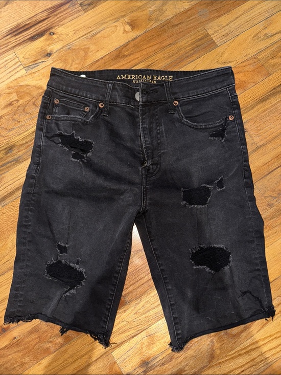 American Eagle Outfitters Other - American Eagle Outfitters Black Distressed Men’s Jean Shorts30